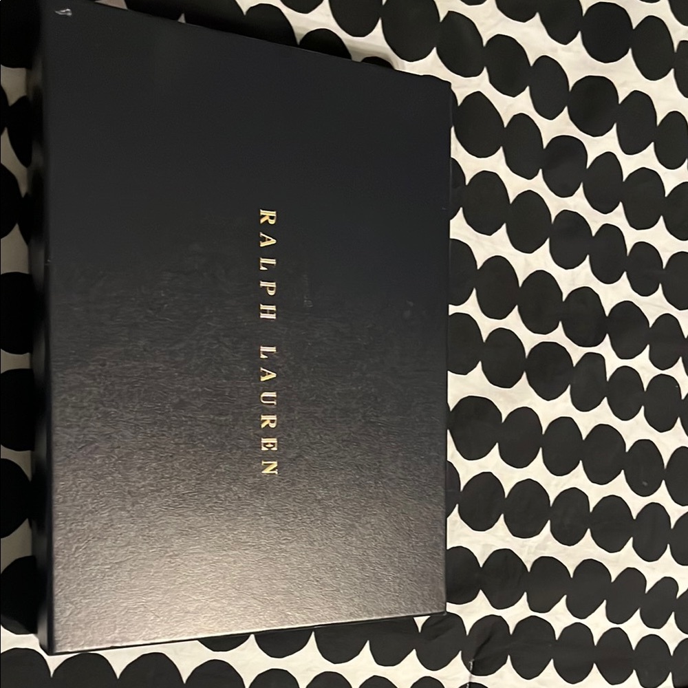 Ralph Lauren Black Box with Gold Lettering